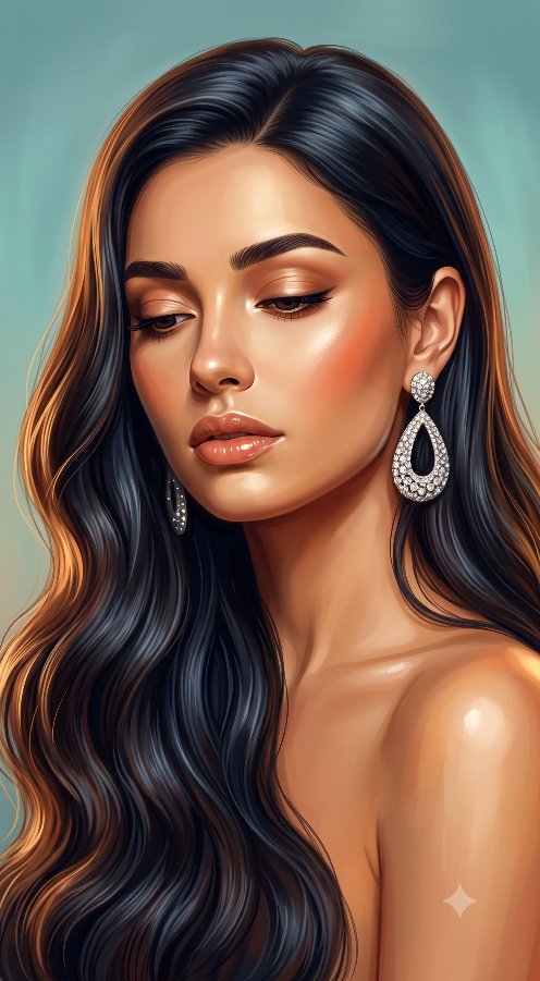 Premium semi-realistic digital painting with a polished editorial illustration aesthetic