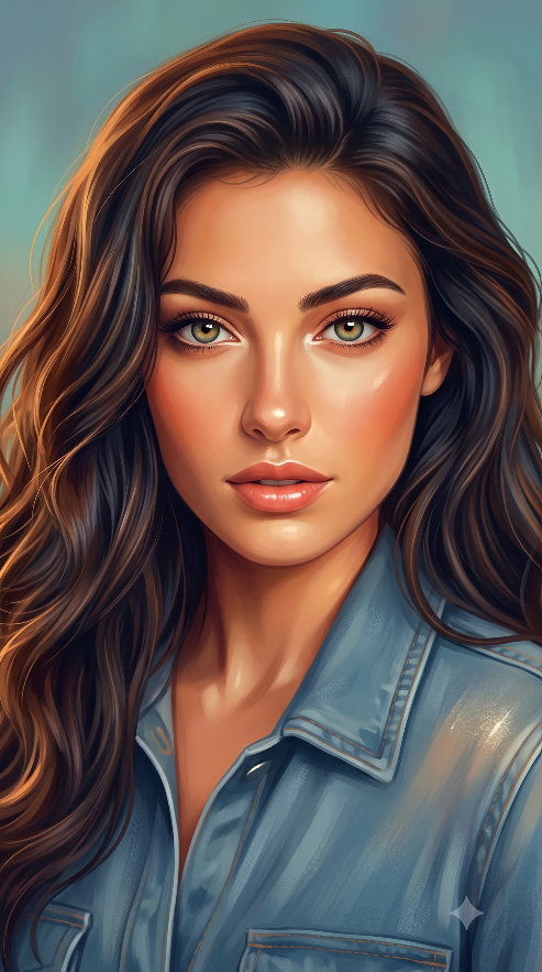 Premium semi-realistic digital painting with a polished editorial illustration aesthetic