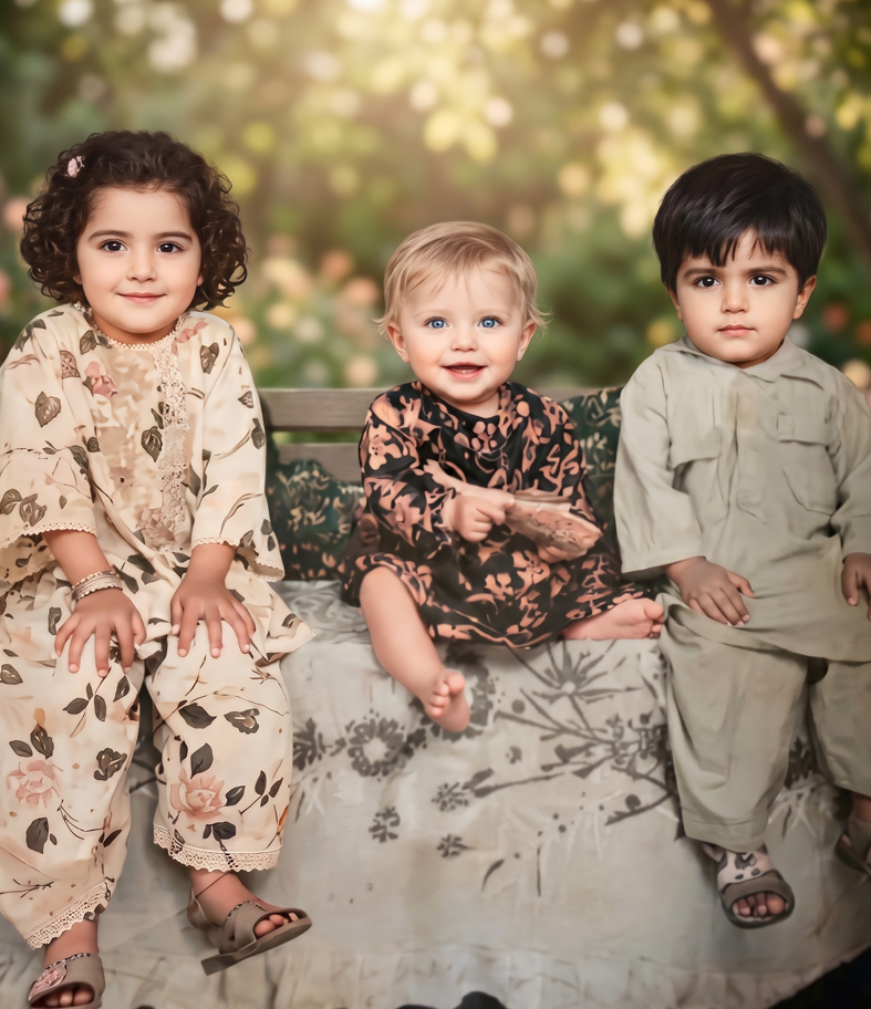 Restore an old damaged photo to high quality. Repair scratches, tears, and faded areas while keeping the faces and details natural.