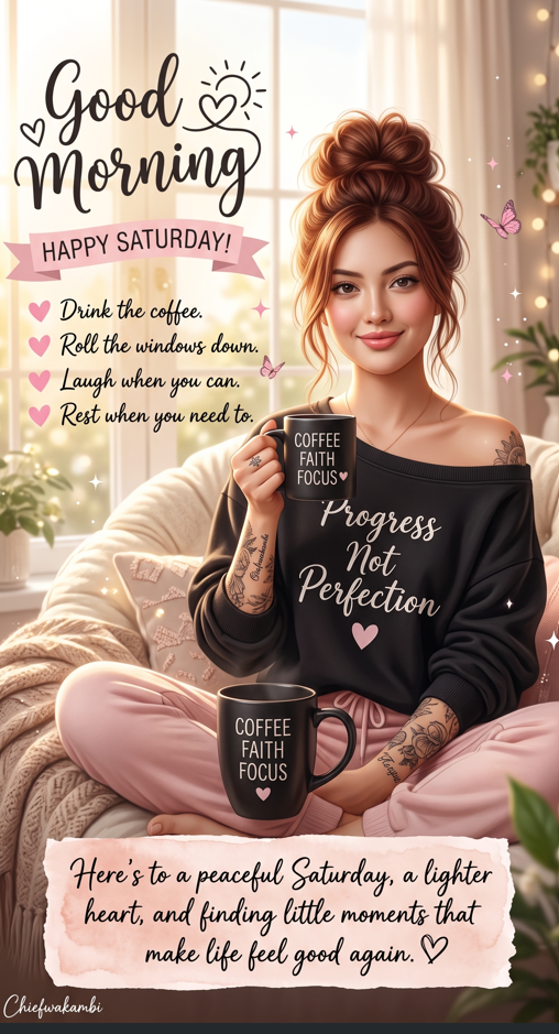 Ultra-Photorealistic Cozy Saturday Morning Portrait — Master Identity Lock Prompt ABSOLUTE FORENSIC IDENTITY LOCK (HIGHEST PRIORITY) Use the uploaded reference photo(s) as the ONLY source for the subject's identity