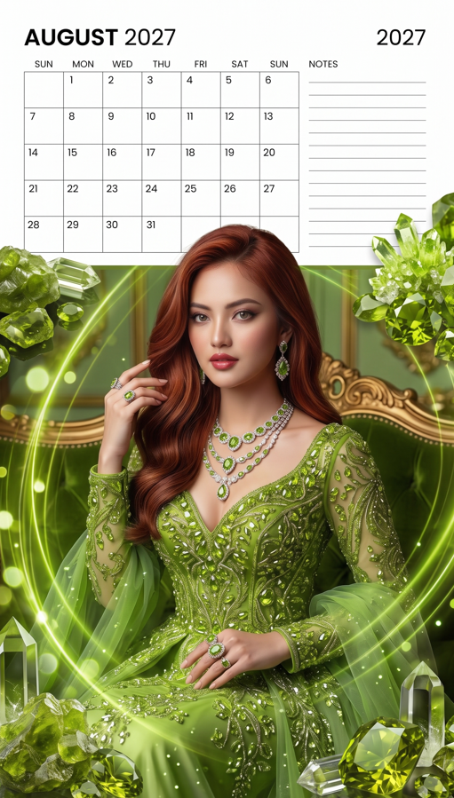 Professional monthly wall calendar template