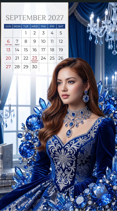 Professional monthly wall calendar template