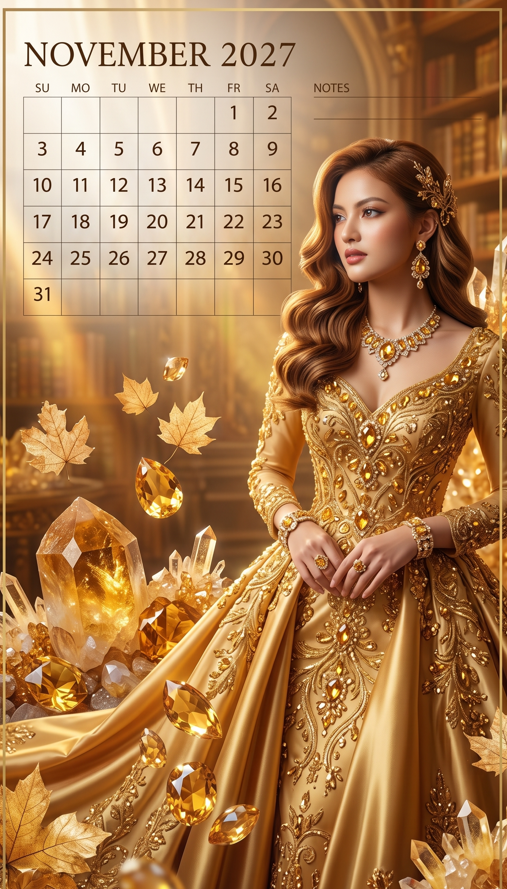 Professional monthly wall calendar template
