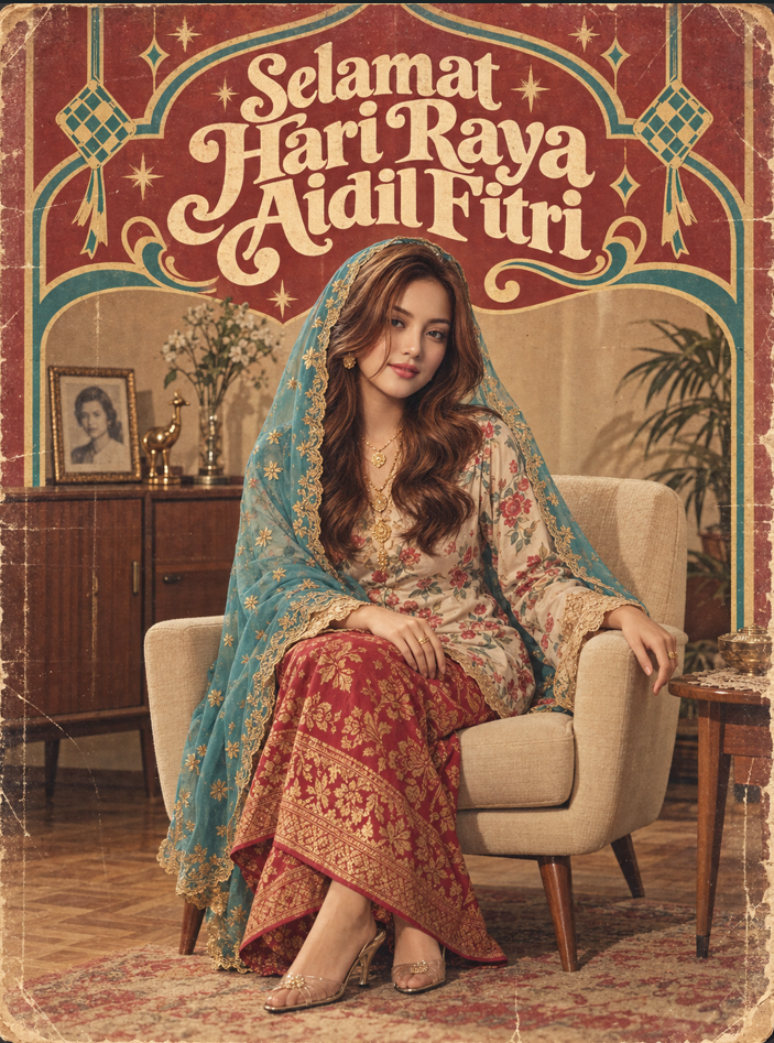 Jana Poster Raya Vintage