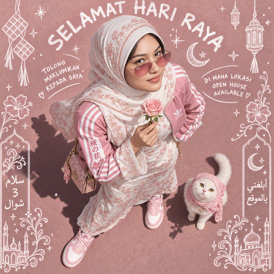 A 1:1 exact recreation of a mixed-media editorial Raya poster using the uploaded female image as the face reference