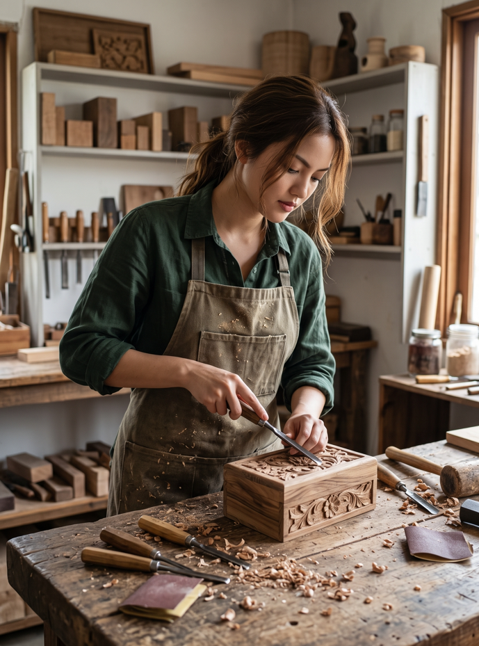 Maker at the Workbench