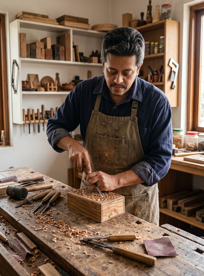 Maker at the Workbench